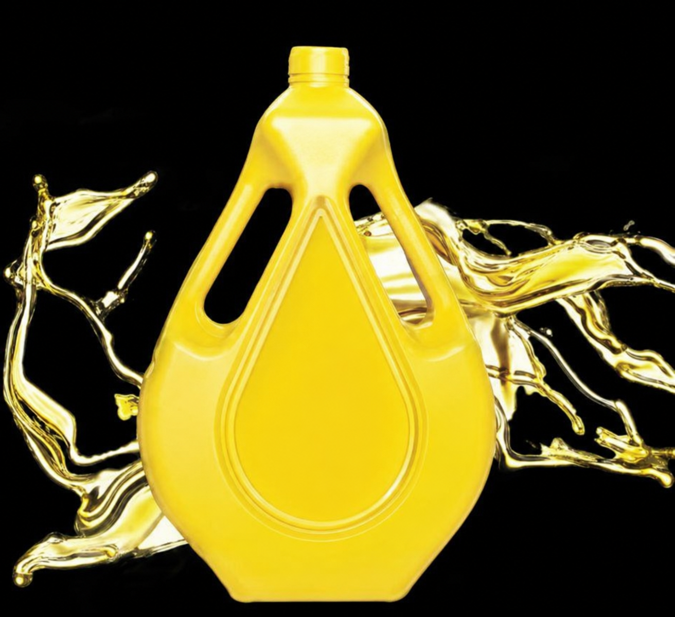 Quantum Typhoon 18K 10W-30 lubricant bottle with gold oil flow